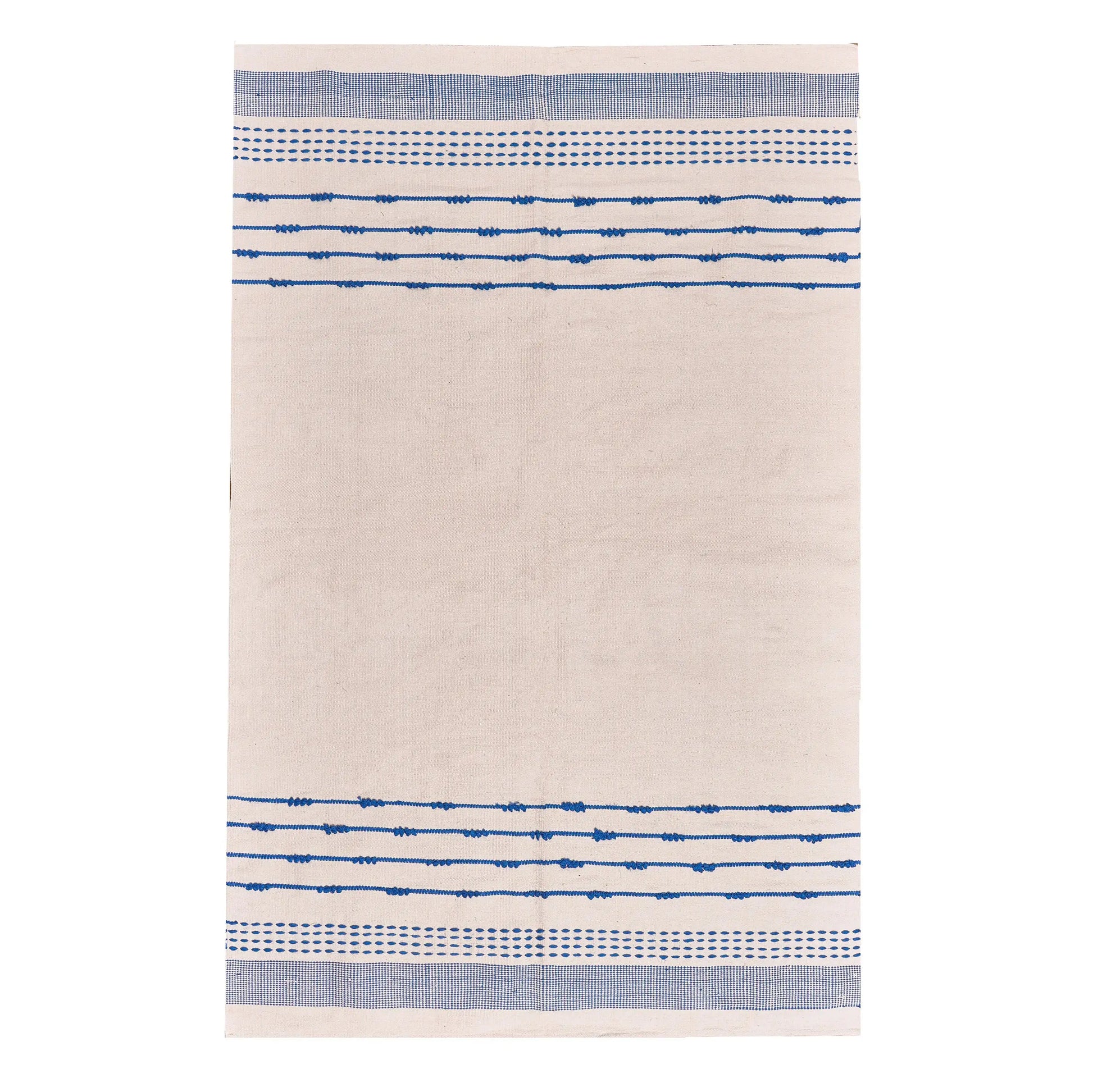 Textured Cotton Kilim Rug