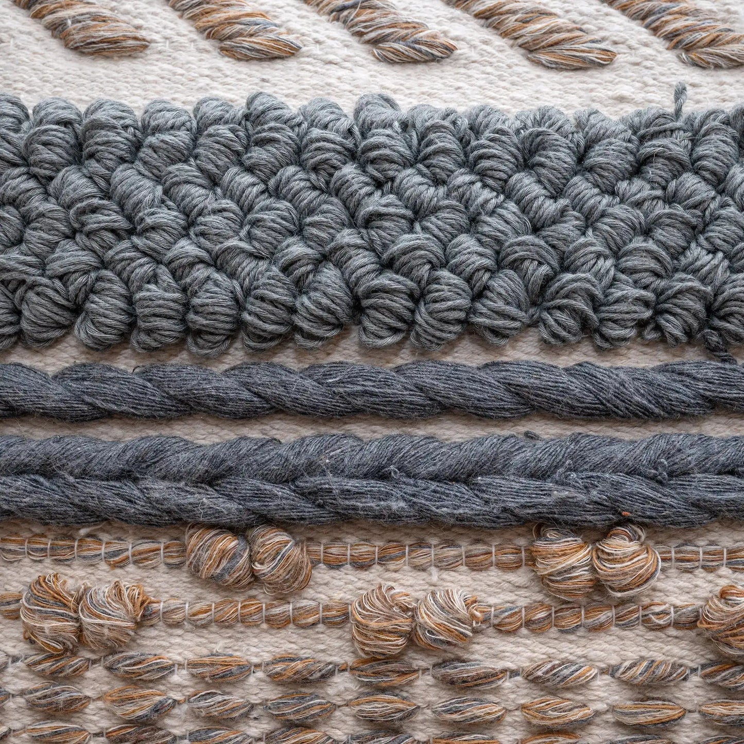 Textured stripes Kilim Cushion